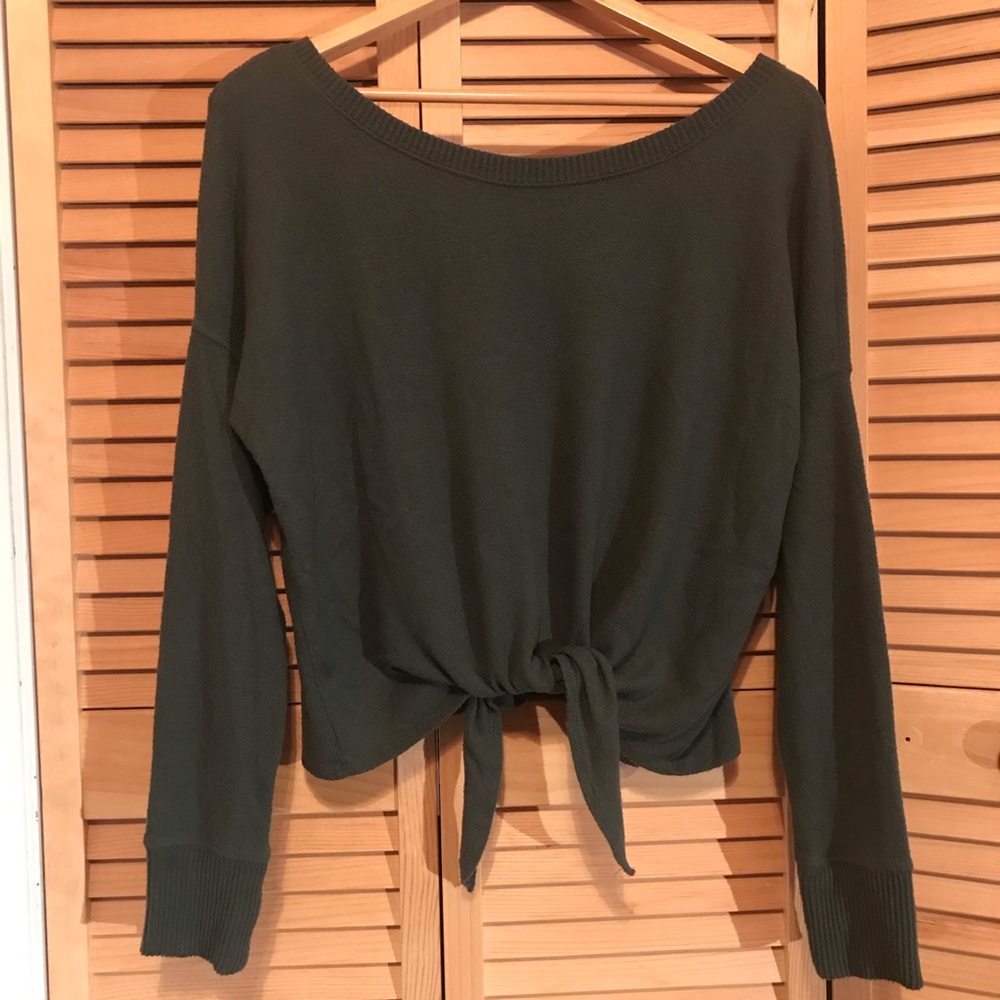Abercrombie Front Tie Sweater